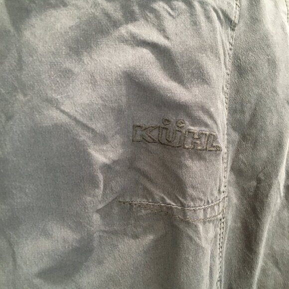 KUHL Gray/Blue'ish Logo Hardware Knee Detailing Activewear Hiking Outdoor Pant - Picture 14 of 14